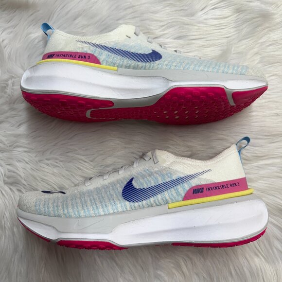 Nike ZOOMX INVINCIBLE RUN FLYKNIT 3 White Mens Running DR2615-105 VNDS Sz 11